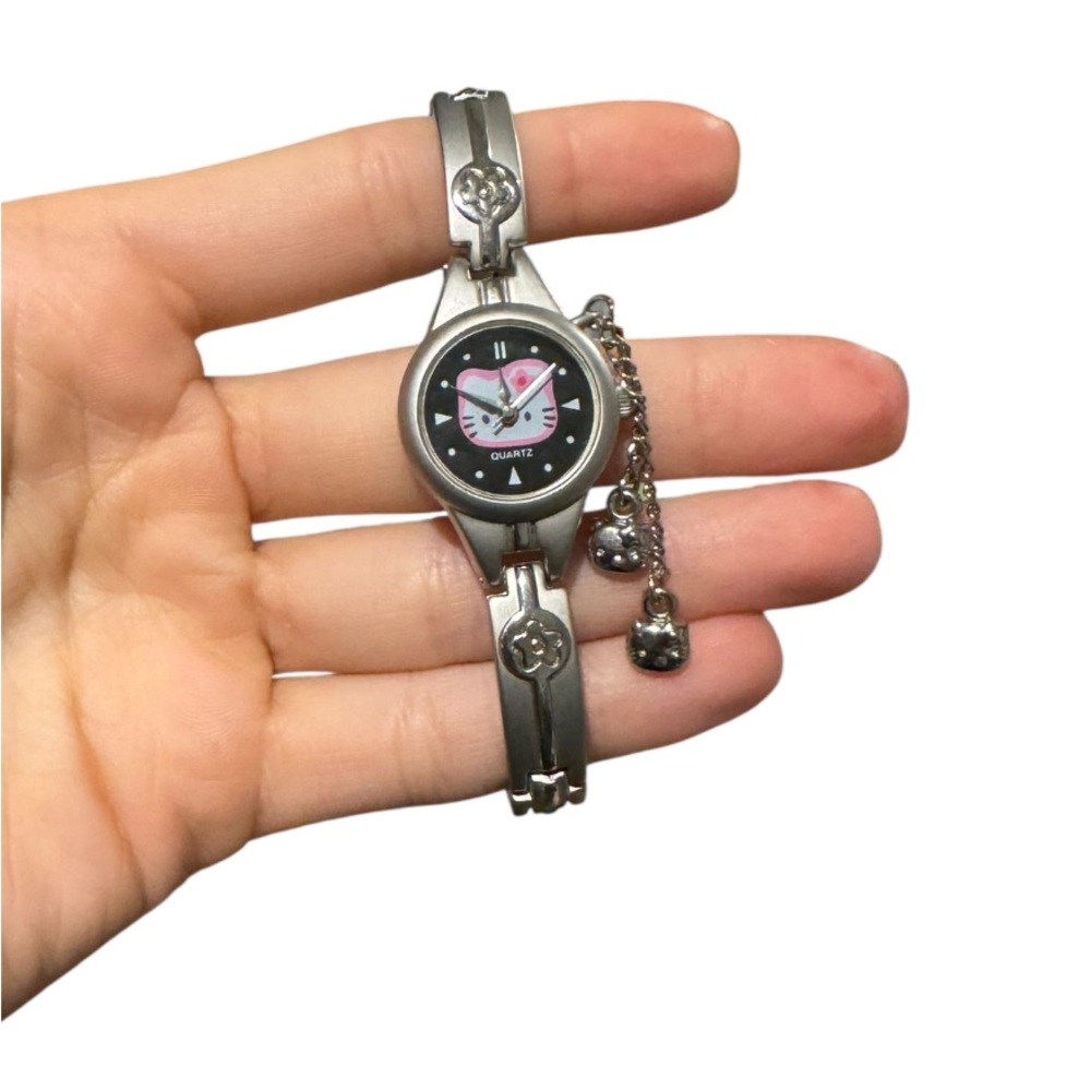 Rare Hello Kitty Silver Quartz Watch